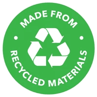 VitaV Made from Recycled Materials badge